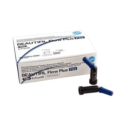 Shofu Dental 2224 Beautifil Flow Plus F03 Low Flow Flowable Composite Compules B1 20/Pk 0.21 Gm Shofu Dental 2224 Beautifil Flow Plus F03 Low Flow Flowable Composite Compules B1 20/Pk 0.21 Gm